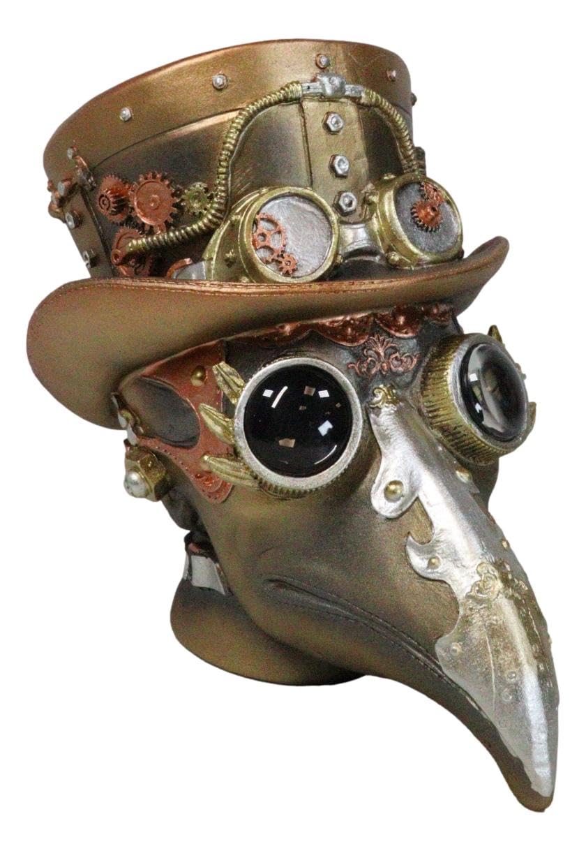 Amazon.com: Ebros Bizarre Colorful Steampunk Plague Doctor Head